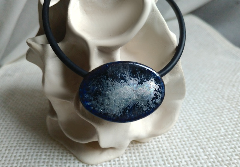 Set Keramik blausilber  rund