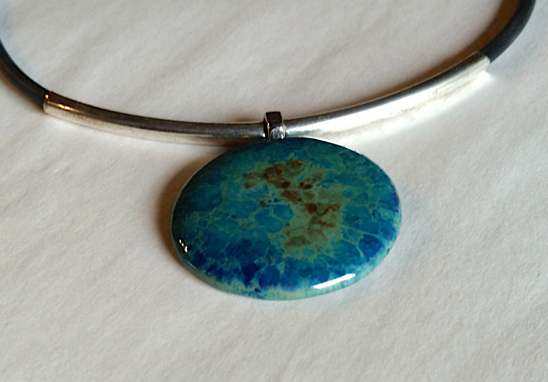 Unikatschmuck - blau - Land Unikatschmuck - blau - Land