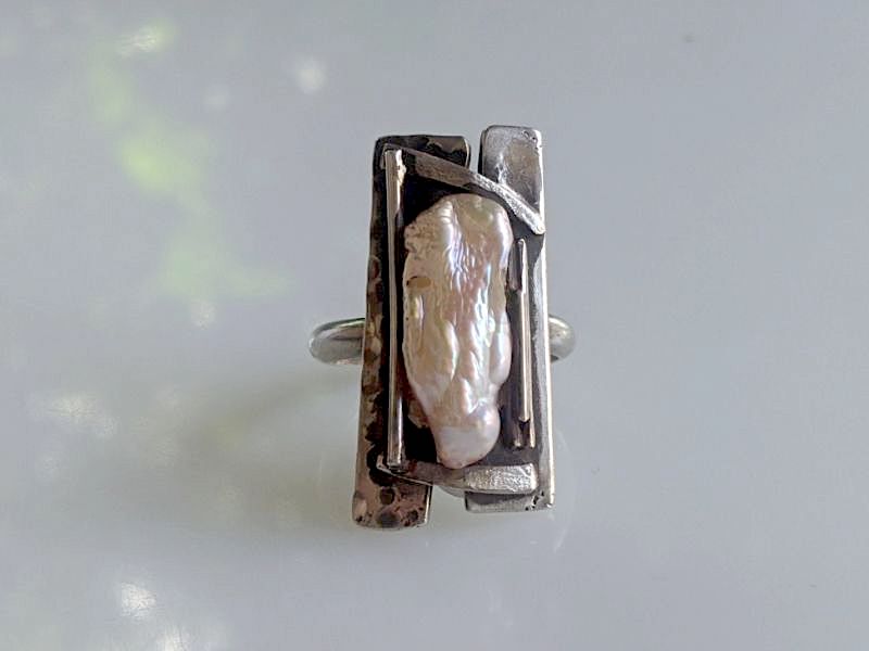 925er Silber Ring - Süßwasserperle 925er Silber Ring - Süßwasserperle