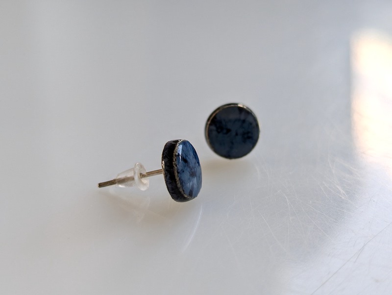 Set Keramik lebendiges Blau