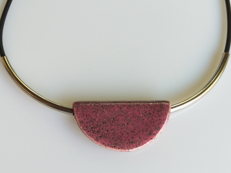 Keramik Kette - rosé Collier