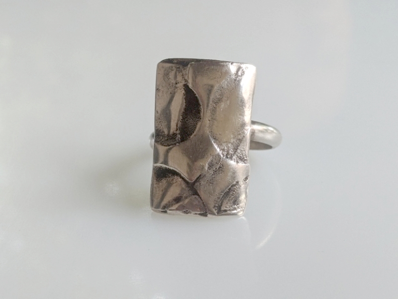 925er Silber Ring „harmonisches Chaos“ III