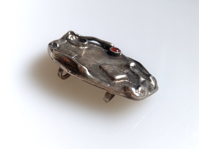 925er Silber Anhänger mit Feueropal 925er Silber Anhänger mit Feueropal