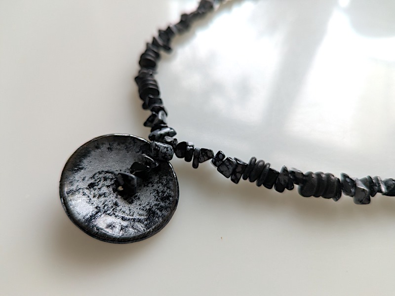 Set Keramik blausilber fein gefasst