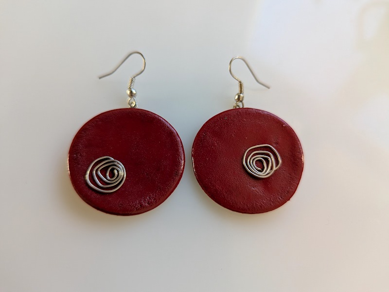 Set Keramik rot rund