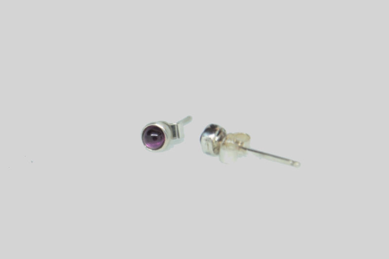 925er Silber Ohrstecker Rhodonit 925er Silber Ohrstecker Rhodonit