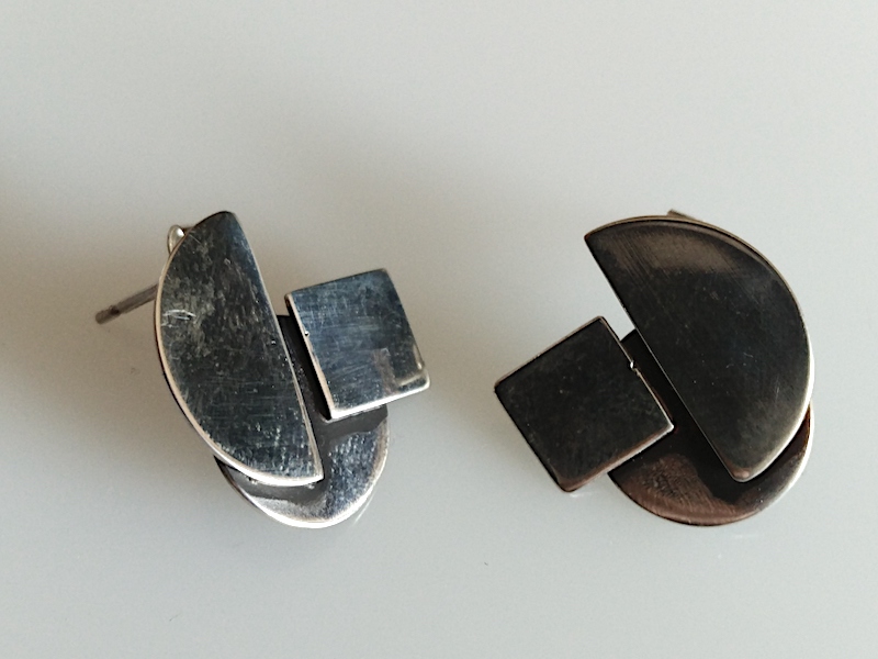 925er Silber Ohrstecker "Formenspiel" 925er Silber Ohrstecker "Formenspiel"