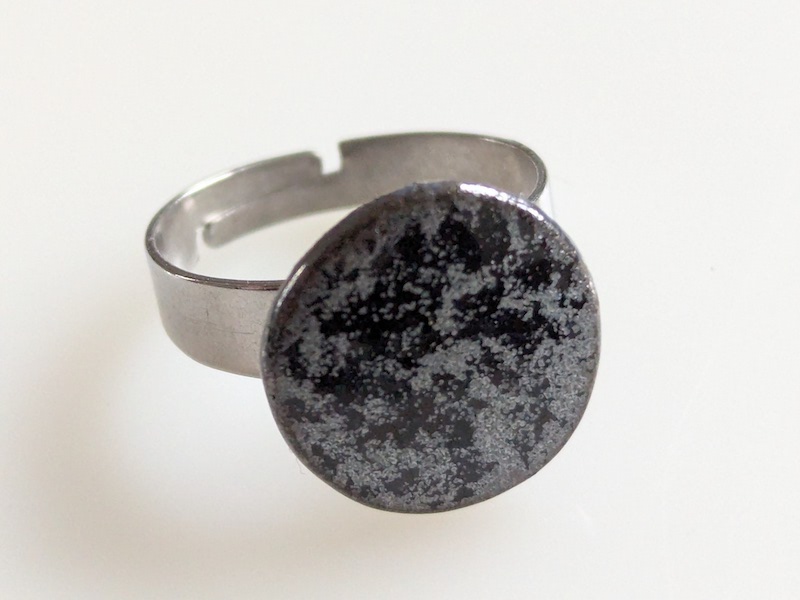 Set Keramik blausilber fein gefasst