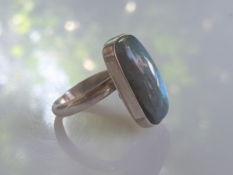 925er Silber Ring - Labradorit blue shine 925er Silber Ring - Labradorit blue shine