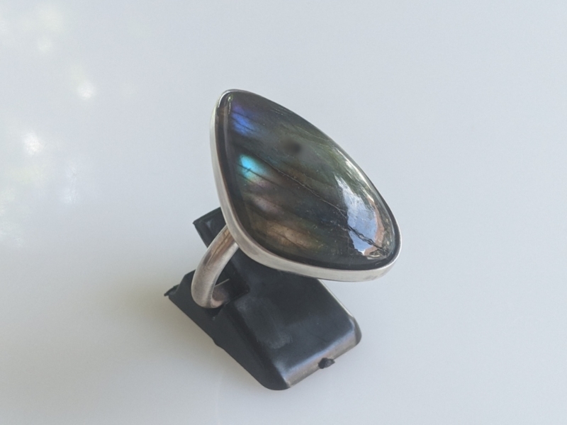 925er Silber Ring - Labradorit blue shine II