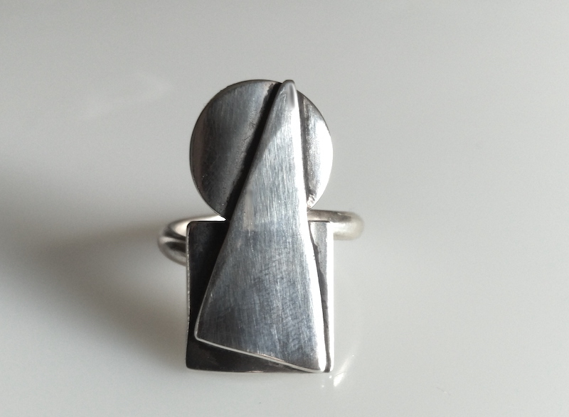 Silber Ring "Formenspiel"