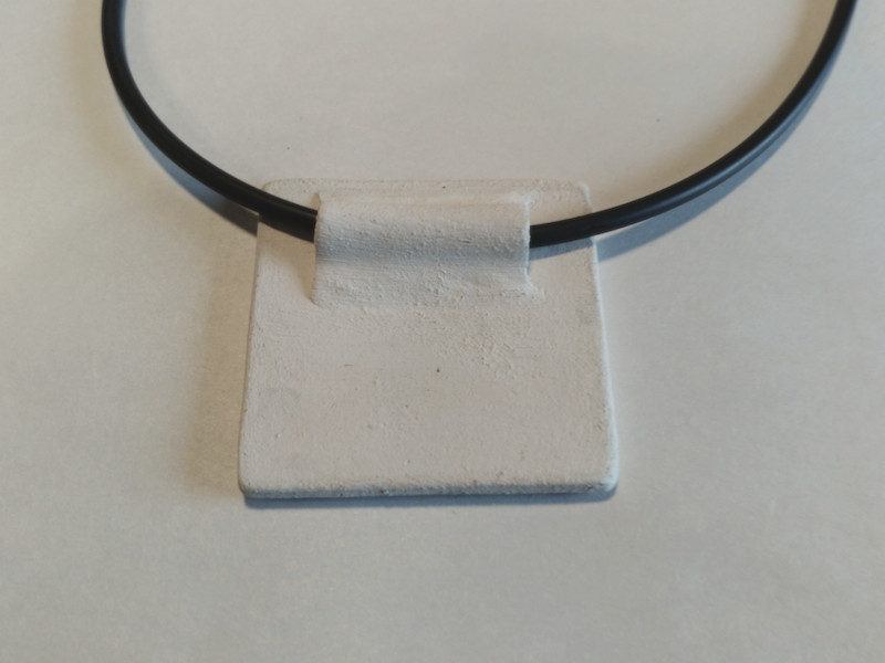 Keramikkette Natur weiß modern Keramikkette Natur weiß modern
