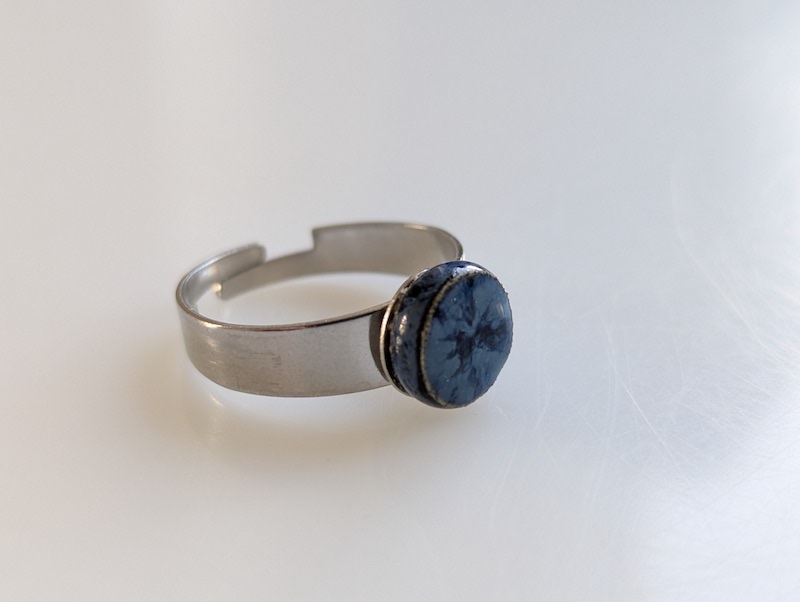 Set Keramik lebendiges Blau