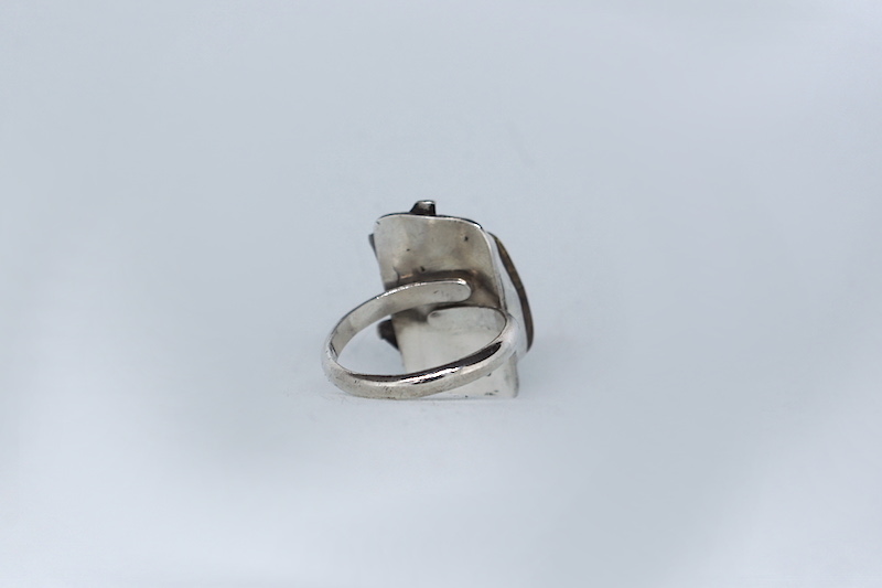 925er Silber Ring mit  Bernstein 