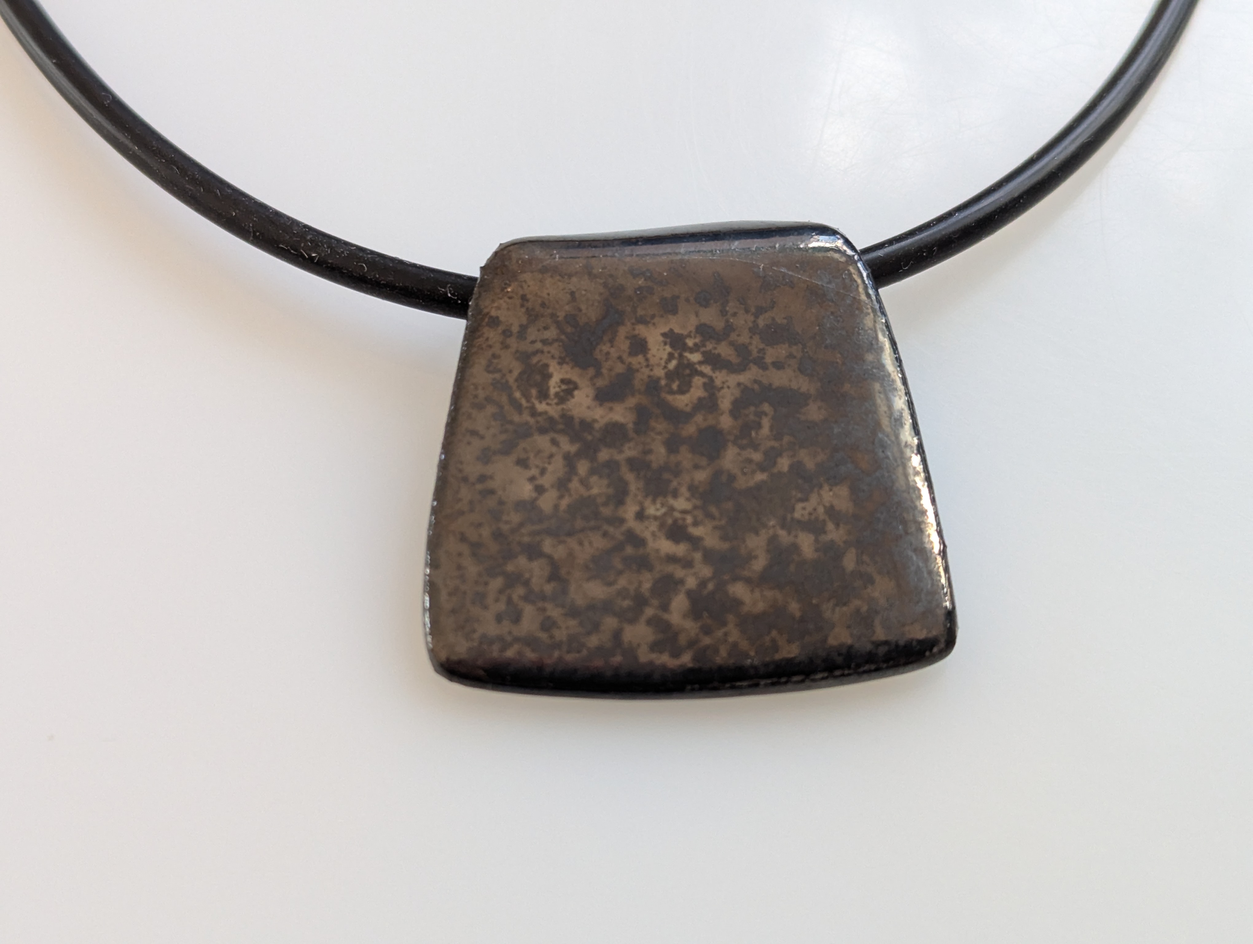 Keramik Kette - braun schwarz