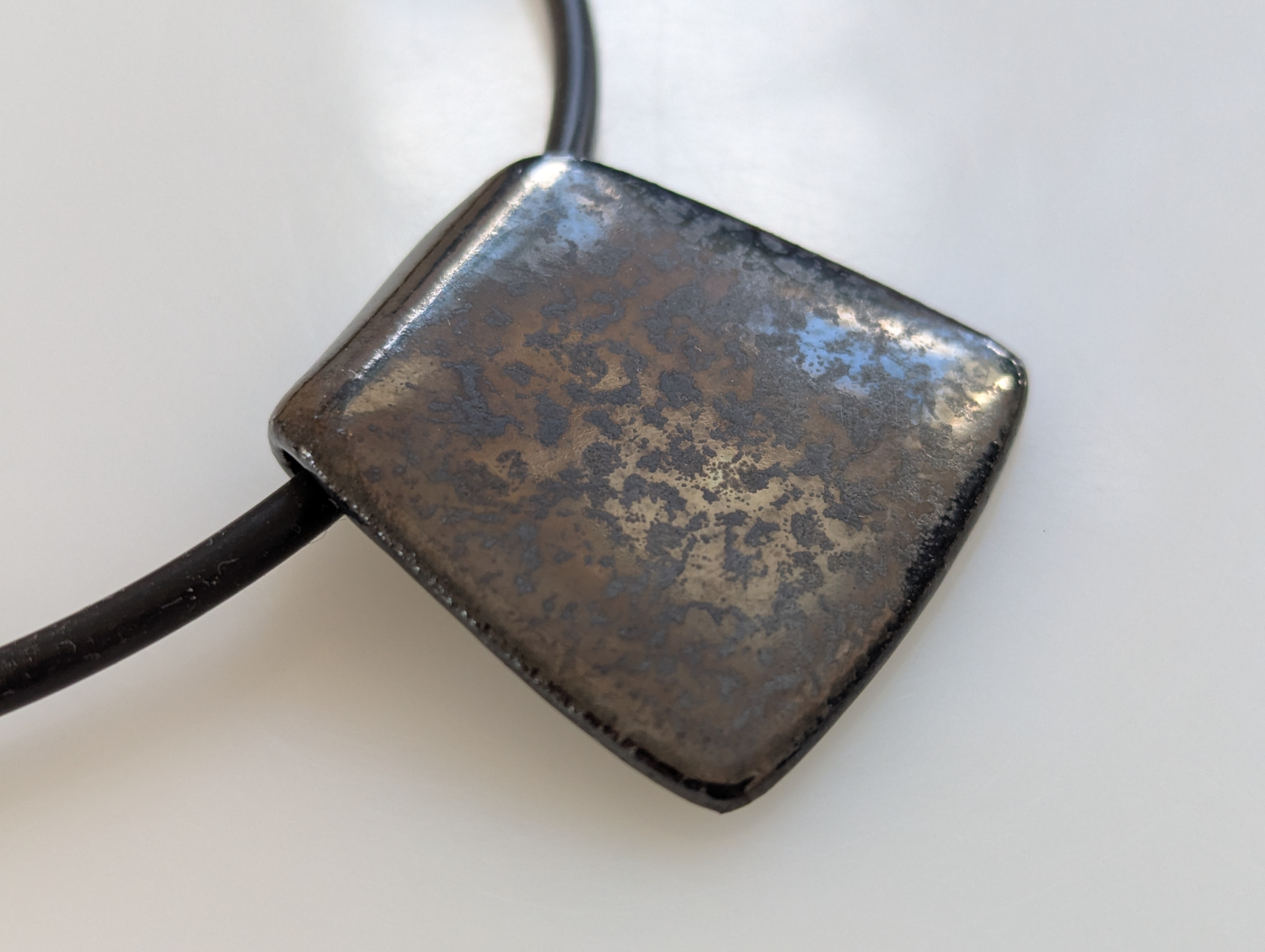 Keramik Kette - braun schwarz