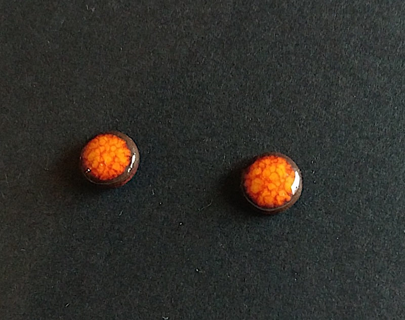 Keramikohrstecker 8 mm orange
