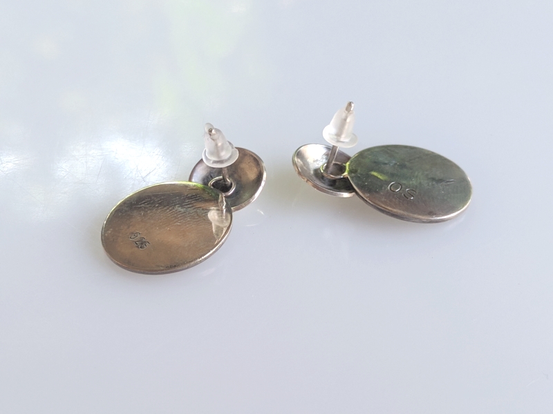 925er Silber Ohrstecker "Zweierlei" 925er Silber Ohrstecker "Zweierlei"