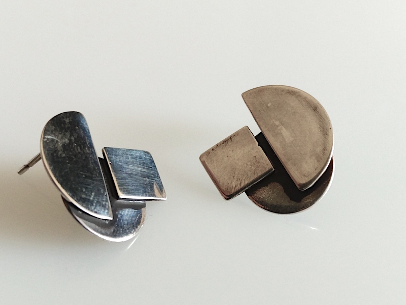 925er Silber Ohrstecker "Formenspiel" 925er Silber Ohrstecker "Formenspiel"