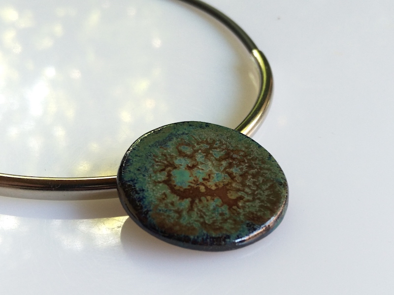 Unikatschmuck - grün gemasert Unikatschmuck - grün gemasert