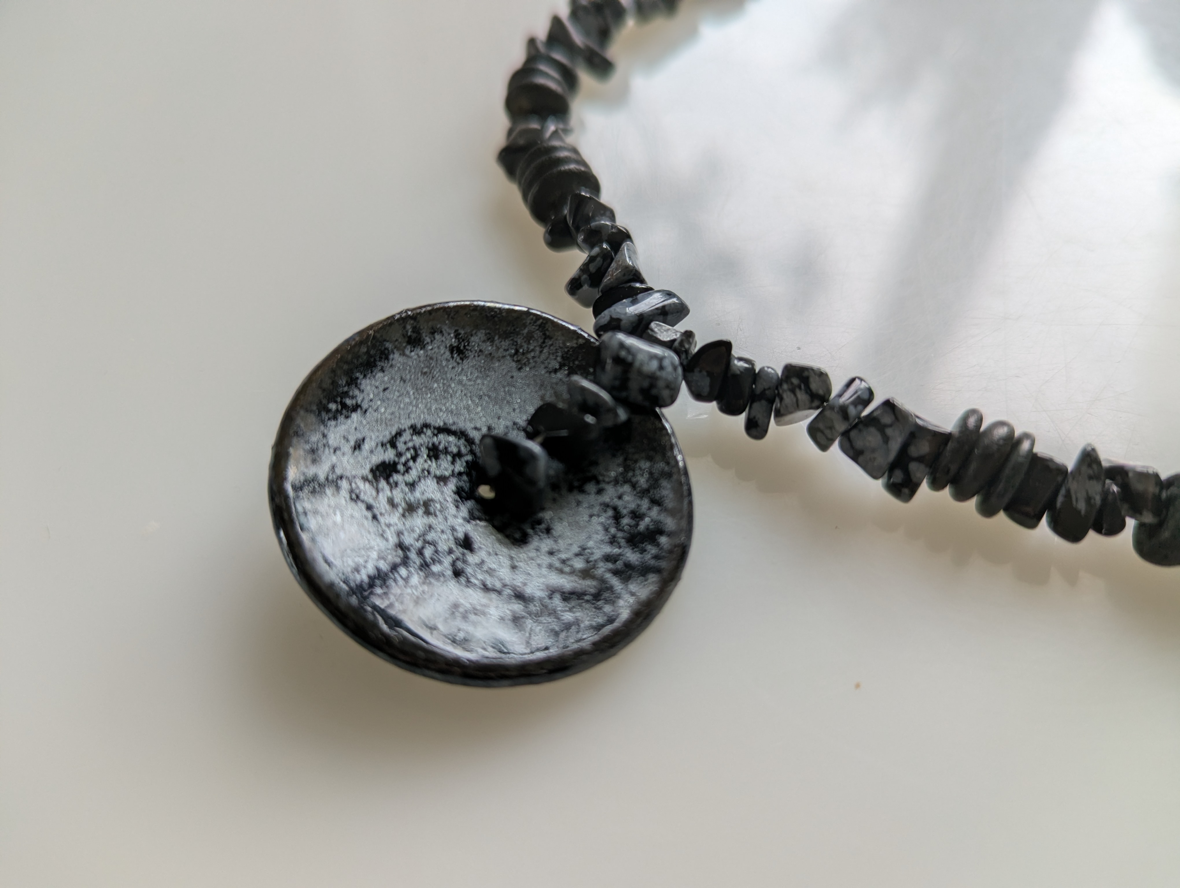 Set Keramik blausilber fein gefasst