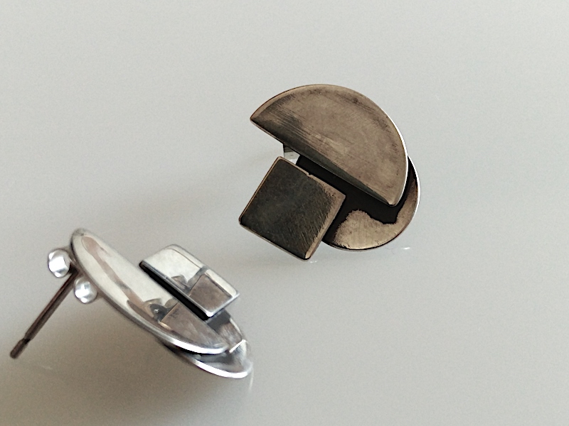 925er Silber Ohrstecker "Formenspiel" 925er Silber Ohrstecker "Formenspiel"