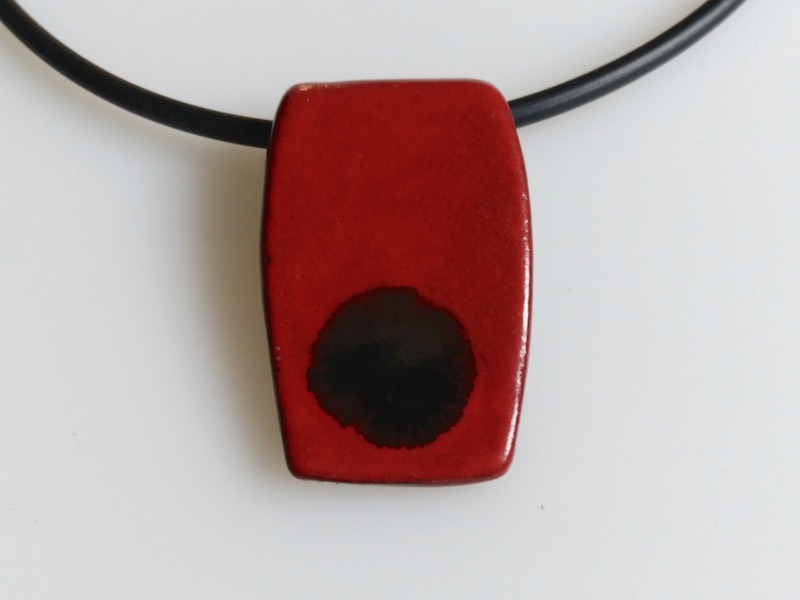 Keramikkette - gebogen, Silberspiegel Keramikkette - gebogen, Silberspiegel