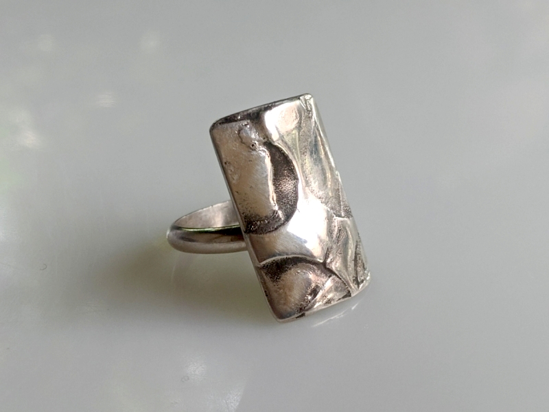 925er Silber Ring „harmonisches Chaos“ III